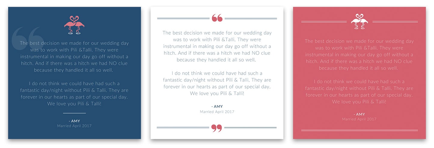 Pili & Talli Events is a wedding & event planning business and after a few years in business, working with a ready-made logo purchased off Etsy, they felt ready to invest in their branding design in order to reach more of their ideal clients and grow their business.