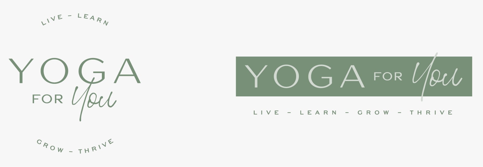 Yoga for You Branding Logos 1